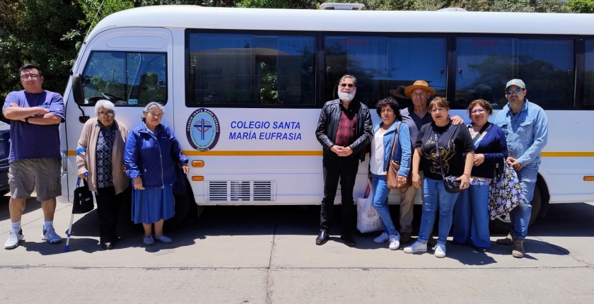 Integrantes de la comunidad eufrasiana visitaron a la virgen de Andacollo